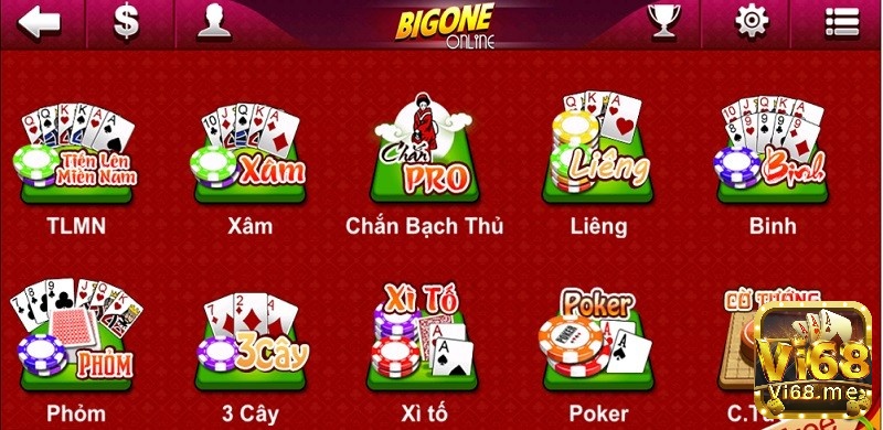 Chơi game đánh bài miễn phí tại BigOne