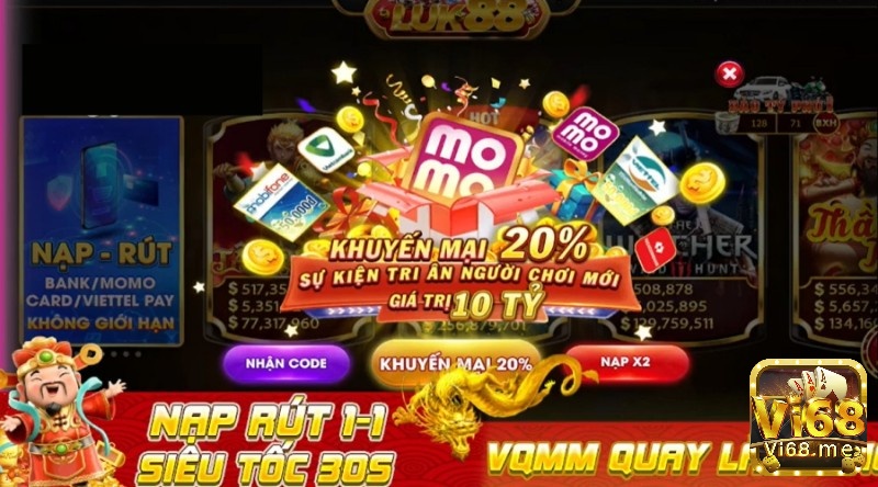 Games danh bai online thưởng nạp 20% cực chất - Luk88