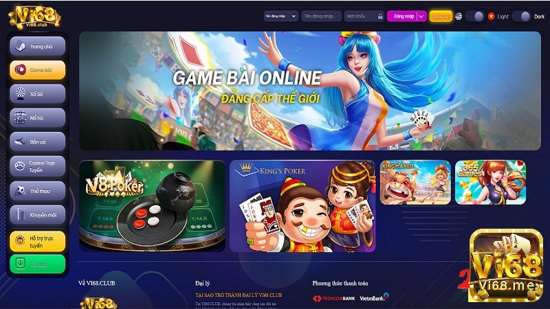 VI68 - Cổng game đánh bài đổi thẻ uy tín nhất 2022