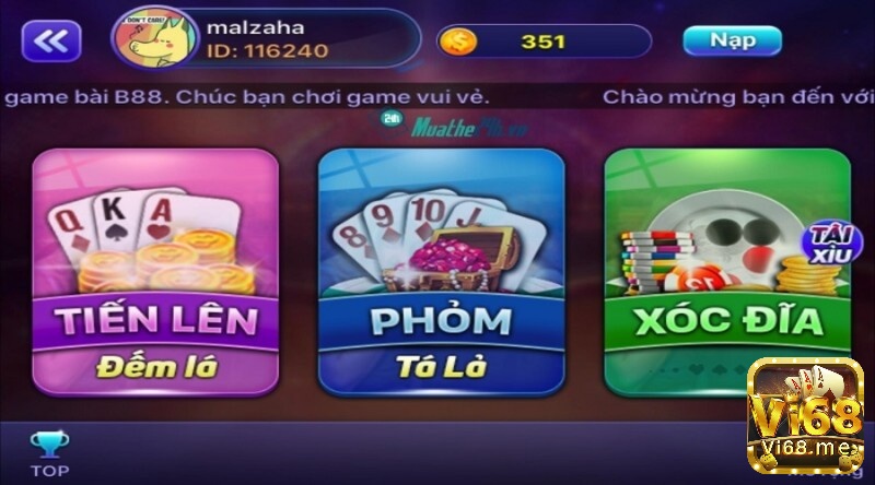 B88 game danh bai online có giao diện cực kỳ bắt mắt