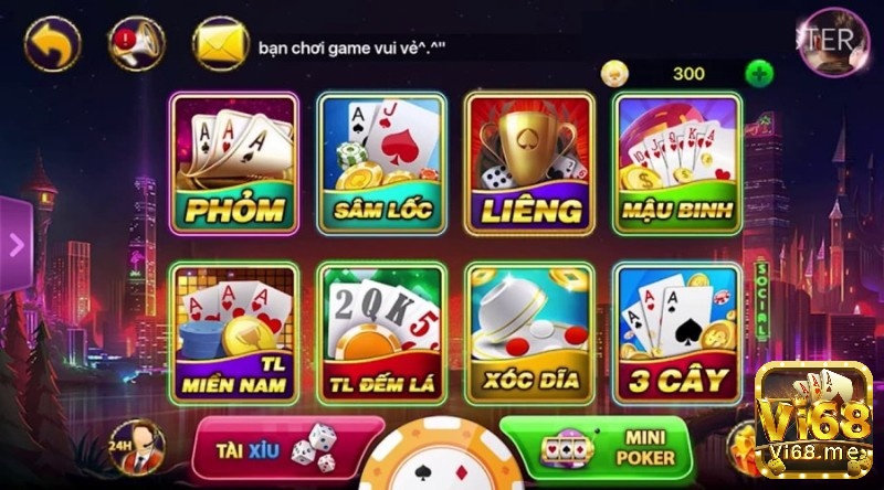 Kho game bài có tại cổng game danh bai 888