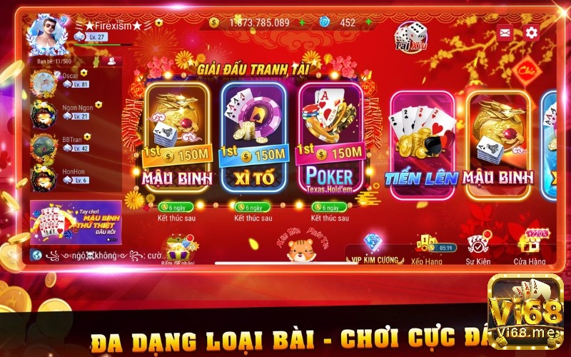 Vi68 - địa chỉ chơi bài online đổi thưởng lớn