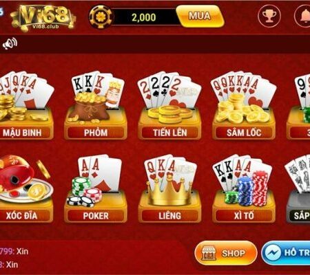 Game danh bài online – Chơi cực chất, nhận quà khủng tại Vi68