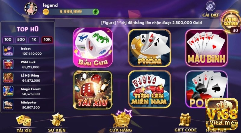 Top những game bài phổ biến hiện nay