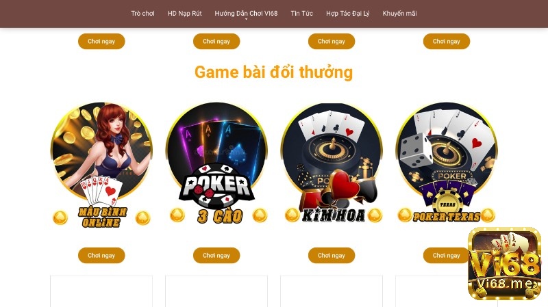 Vi68 - Top 3 Cổng game trực tuyến 2021