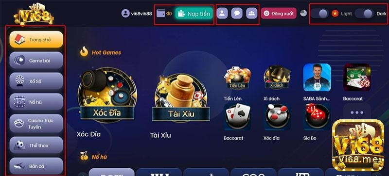 Tham gia game bai doi thuong the cao tại Vi68 cực hấp dẫn