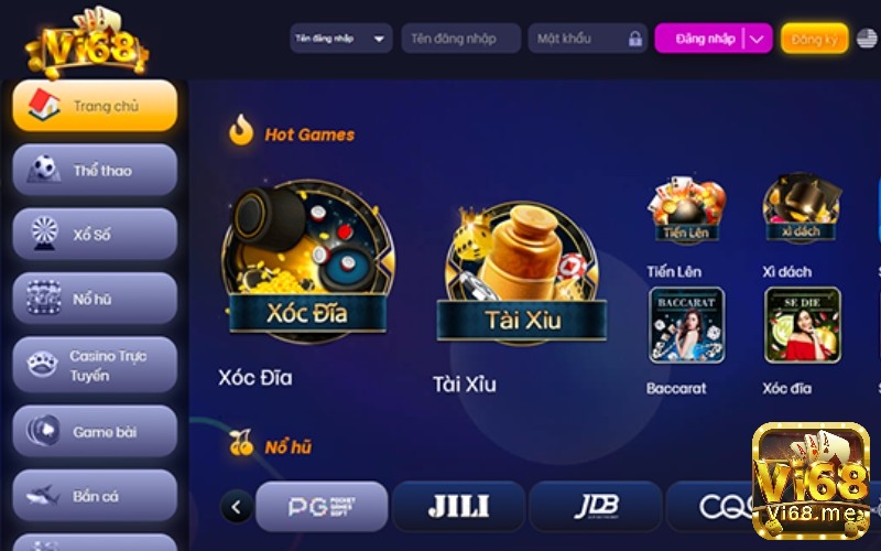 Vi68 mang đến sản phẩm game bài đổi thưởng uy tín