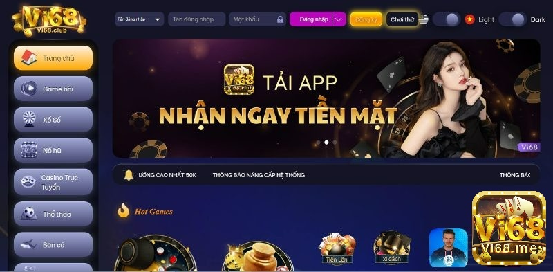 Games danh bai doi thuong Vi68 là gì?