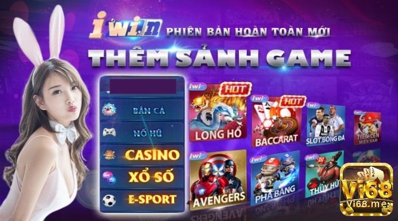 Giao diện game bài WIN bắt mắt màu sắc hình ảnh sinh động