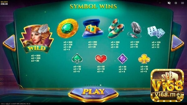 Các tính năng thưởng của Mrgreen slots 