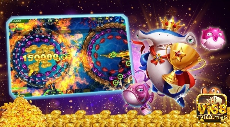 Giao diện game ban ca rong vang Vi68 cực ấn tượng