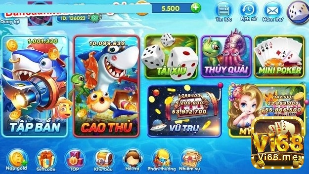 Game bắn cá cực hấp dẫn tại Ban Ca Vip Club