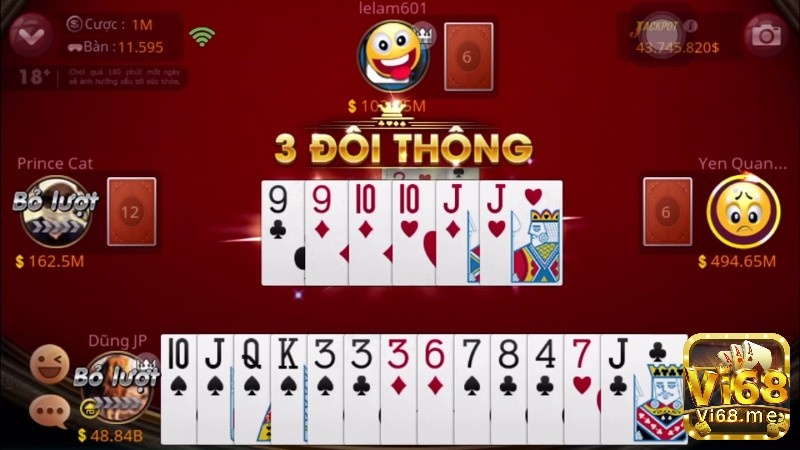 Giao diện sống động, chân thực trong màn hình tải game đánh bài tiến lên