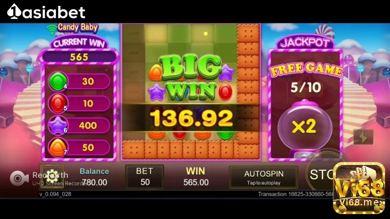 Có thể giành BIG WIN Khi chơi slot chủ đề các viên kẹo này