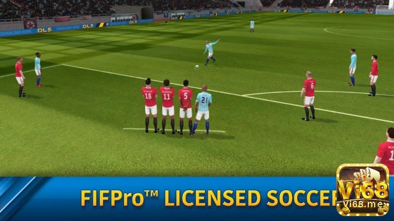 Game Dream League Soccer có lối chơi quản lý bóng đá hấp dẫn