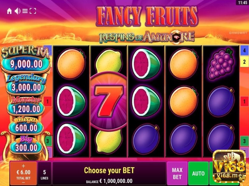 Tham gia ngay game slot Fancy Fruit Roar để có những trải nghiệm đáng nhớ nhé 