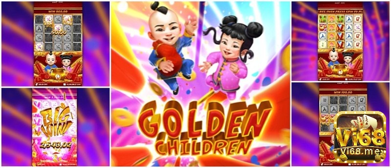 Game Slot Golden Children với nhân vật chính là hai đứa trẻ