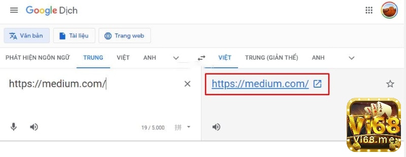 Google Dịch là công cụ thú vị để truy cập vi68